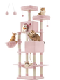 Kattenboom XXL Krabpaal – 206 cm Hoog, 5 Lagen & 13 Krabpalen