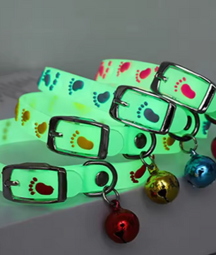 Fluorescerende Kattenhalsband – Siliconen Nekband met Bel & Reflectie