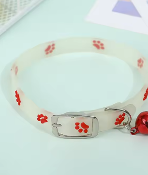 Fluorescerende Kattenhalsband – Siliconen Nekband met Bel & Reflectie