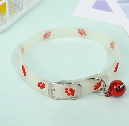 Fluorescerende Kattenhalsband – Siliconen Nekband met Bel & Reflectie