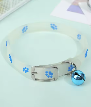 Fluorescerende Kattenhalsband – Siliconen Nekband met Bel & Reflectie