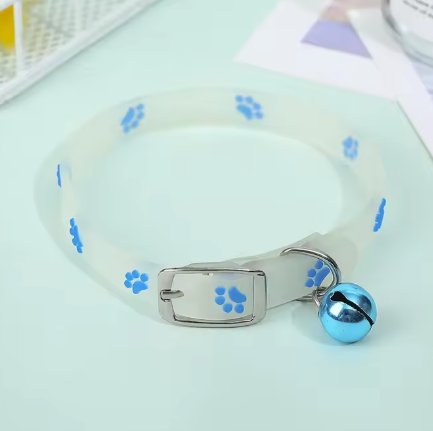 Fluorescerende Kattenhalsband – Siliconen Nekband met Bel & Reflectie