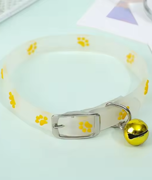 Fluorescerende Kattenhalsband – Siliconen Nekband met Bel & Reflectie
