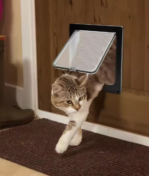 Slimme kattendeur – 4-weg vergrendelbare huisdierdeur met borstelafdichting