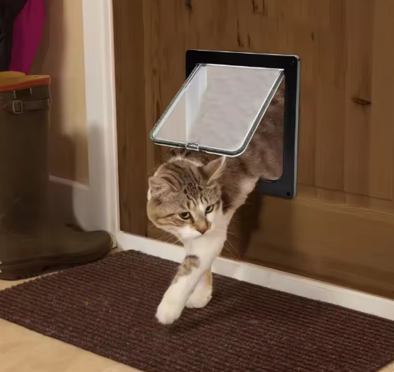 Slimme kattendeur – 4-weg vergrendelbare huisdierdeur met borstelafdichting