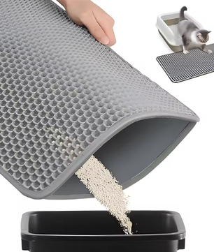 Kattenbakmat – Dubbele honingraatlaag, waterdicht en antislip