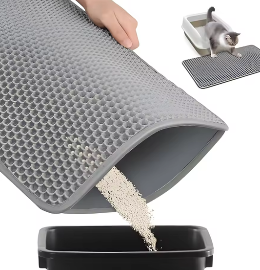Kattenbakmat – Dubbele honingraatlaag, waterdicht en antislip