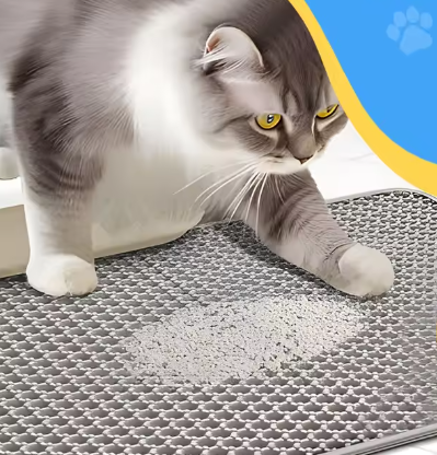 Kattenbakmat – Dubbele honingraatlaag, waterdicht en antislip