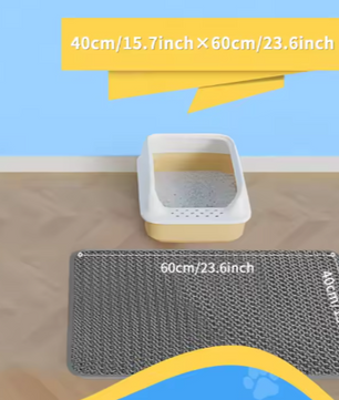 Kattenbakmat – Dubbele honingraatlaag, waterdicht en antislip