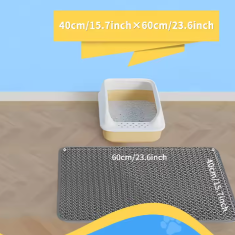 Kattenbakmat – Dubbele honingraatlaag, waterdicht en antislip