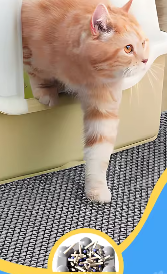 Kattenbakmat – Dubbele honingraatlaag, waterdicht en antislip