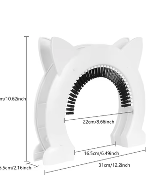 Grote kattendeur – Met borstel en geschikt voor zware katten