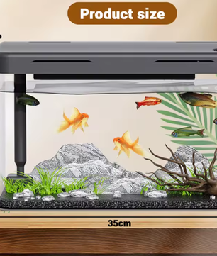 Aquarium Starter Kit – Mini desktop aquarium met filter & LED