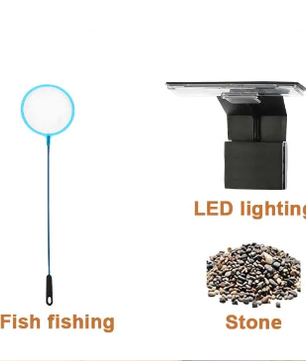 Mini aquarium starterkit – Desktop aquarium met filter & LED