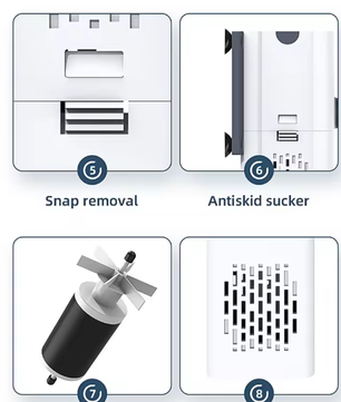 Aquariumfilter 15W – Stil intern filter met 1000 L/H watercirculatie