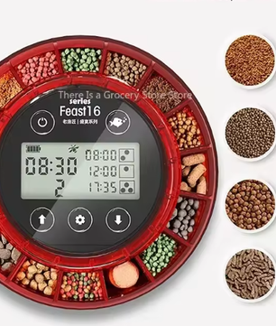 Automatische Visvoeder – Voedseldispenser met Timer & LCD-display