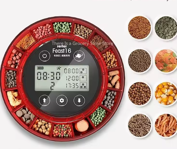 Automatische Visvoeder – Voedseldispenser met Timer & LCD-display