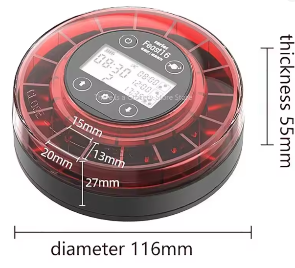 Automatische Visvoeder – Voedseldispenser met Timer & LCD-display