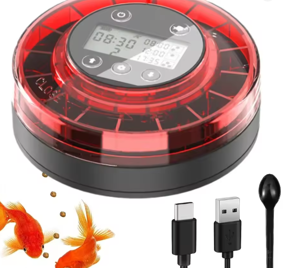 Automatische Visvoeder – Voedseldispenser met Timer & LCD-display