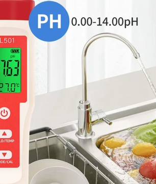 5-in-1 Digitale Waterkwaliteitstester – pH, Chloor, ORP, H2 & Temperatuur