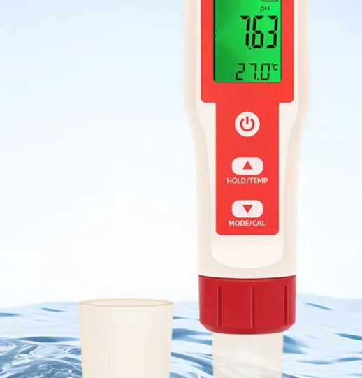 5-in-1 Digitale Waterkwaliteitstester – pH, Chloor, ORP, H2 & Temperatuur