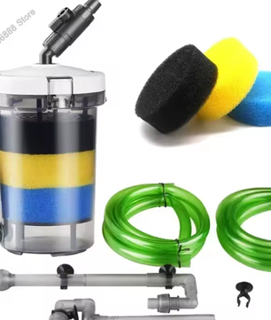Super Stille Externe Aquariumfilter – 6W, 400L/H, Compleet Systeem