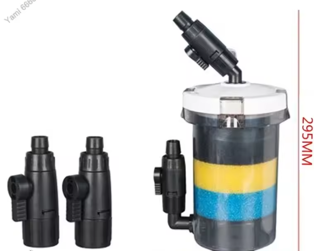 Super Stille Externe Aquariumfilter – 6W, 400L/H, Compleet Systeem