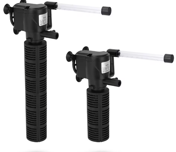 3-in-1 Interne Aquariumfilter – Stil & Waterdicht 300–400L/H