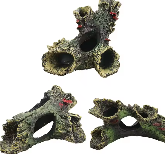 Aquarium Hars Houtdecoratie – Hol Landschapsornament met Schuilplaats