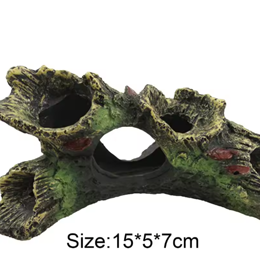 Aquarium Hars Houtdecoratie – Hol Landschapsornament met Schuilplaats