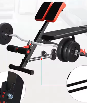 Opvouwbare Verstelbare Buikbank – Compacte Fitnessbank voor Thuis