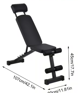 Opvouwbare Verstelbare Halterbank – 8-in-1 Multifunctionele Fitnessbank