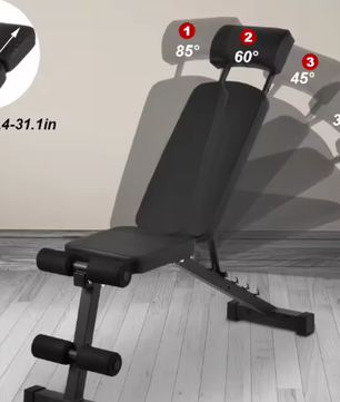 Opvouwbare Verstelbare Halterbank – 8-in-1 Multifunctionele Fitnessbank