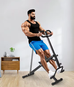 Squat Machine – Opvouwbare Buik- en Beentrainer met Weerstand