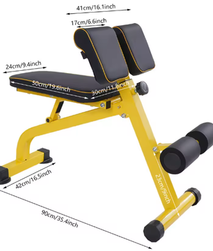 Opvouwbare Hyperextensiebank – Multifunctionele Fitnessstoel voor Thuisgym