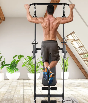 Multifunctionele Power Tower met Verstelbare Trainingsbank – 200kg Capaciteit