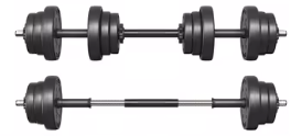 2-in-1 Verstelbare Dumbbell- en Barbellset – Halterset 20kg