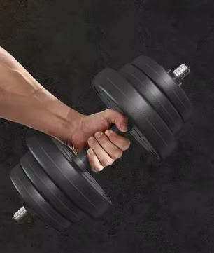 2-in-1 Verstelbare Dumbbell- en Barbellset – Halterset 20kg
