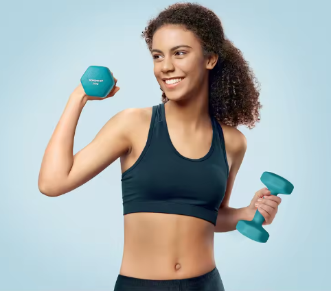 Neopreen Dumbbell Set 12kg – 6 Halters met Standaard
