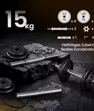 Verstelbare Halterset 20kg – Dumbbells of Barbell Combinatie