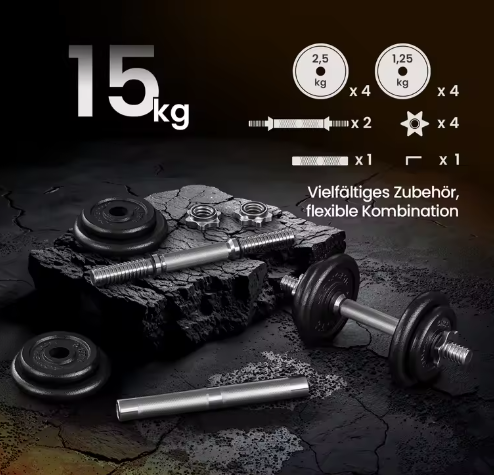 Verstelbare Halterset 20kg – Dumbbells of Barbell Combinatie