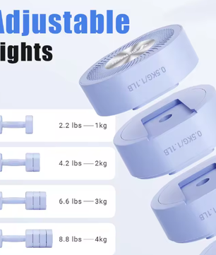 Verstelbare Halterset 2 stuks – 4-in-1 Dumbbells 2–8 kg