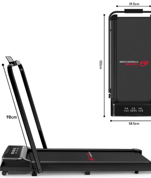 Opvouwbare Loopband met LED-display – 1-10 km/u, Stil & Compact