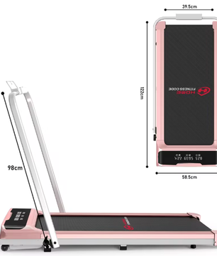 Opvouwbare Loopband met LED-display – 1-10 km/u, Stil & Compact