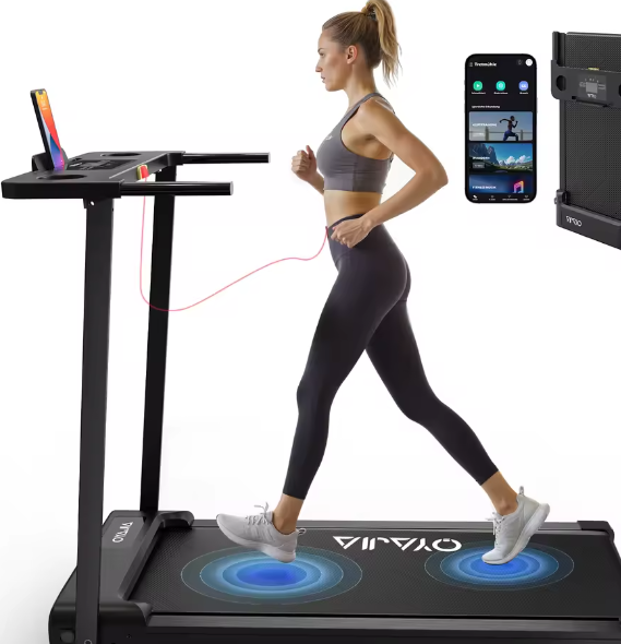 3-in-1 Opvouwbare Loopband – 12 km/u, APP, Bluetooth & LED-display