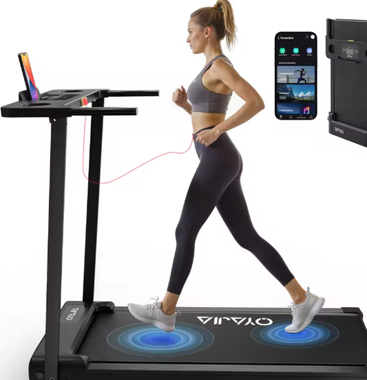 3-in-1 Opvouwbare Loopband – 12 km/u, APP, Bluetooth & LED-display