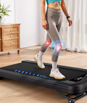 Stille onder-bureau loopband – Elektrisch met helling & LED