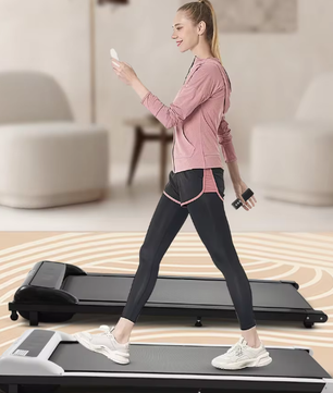 Opvouwbare loopband voor thuis – 1-8 km/u, LED-display & antislip