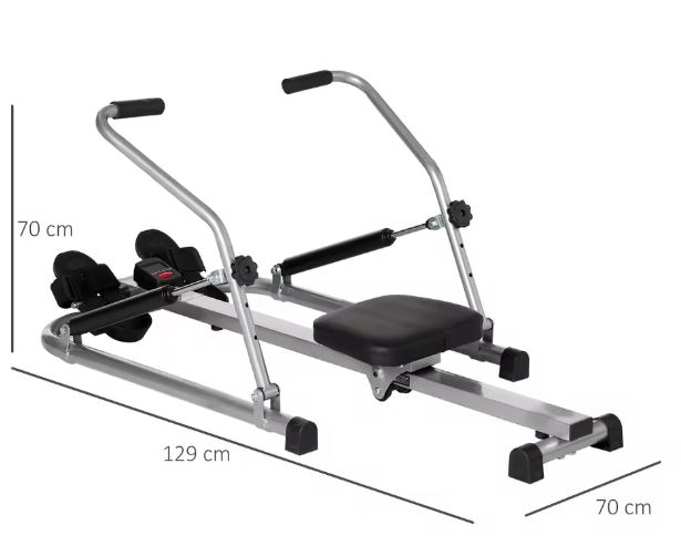 Opvouwbare Roeimachine – 4 Weerstandsniveaus & Digitaal Display