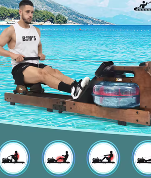 Inklapbare Waterroeimachine – Houten Frame & App-ondersteuning